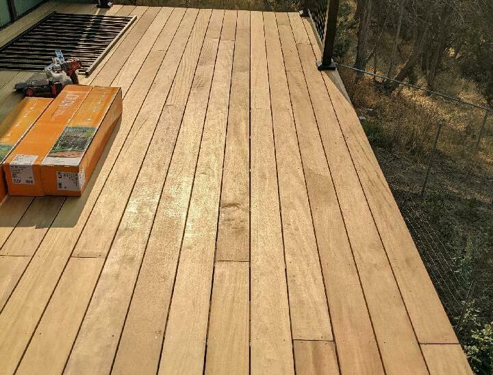 garapa deck planks